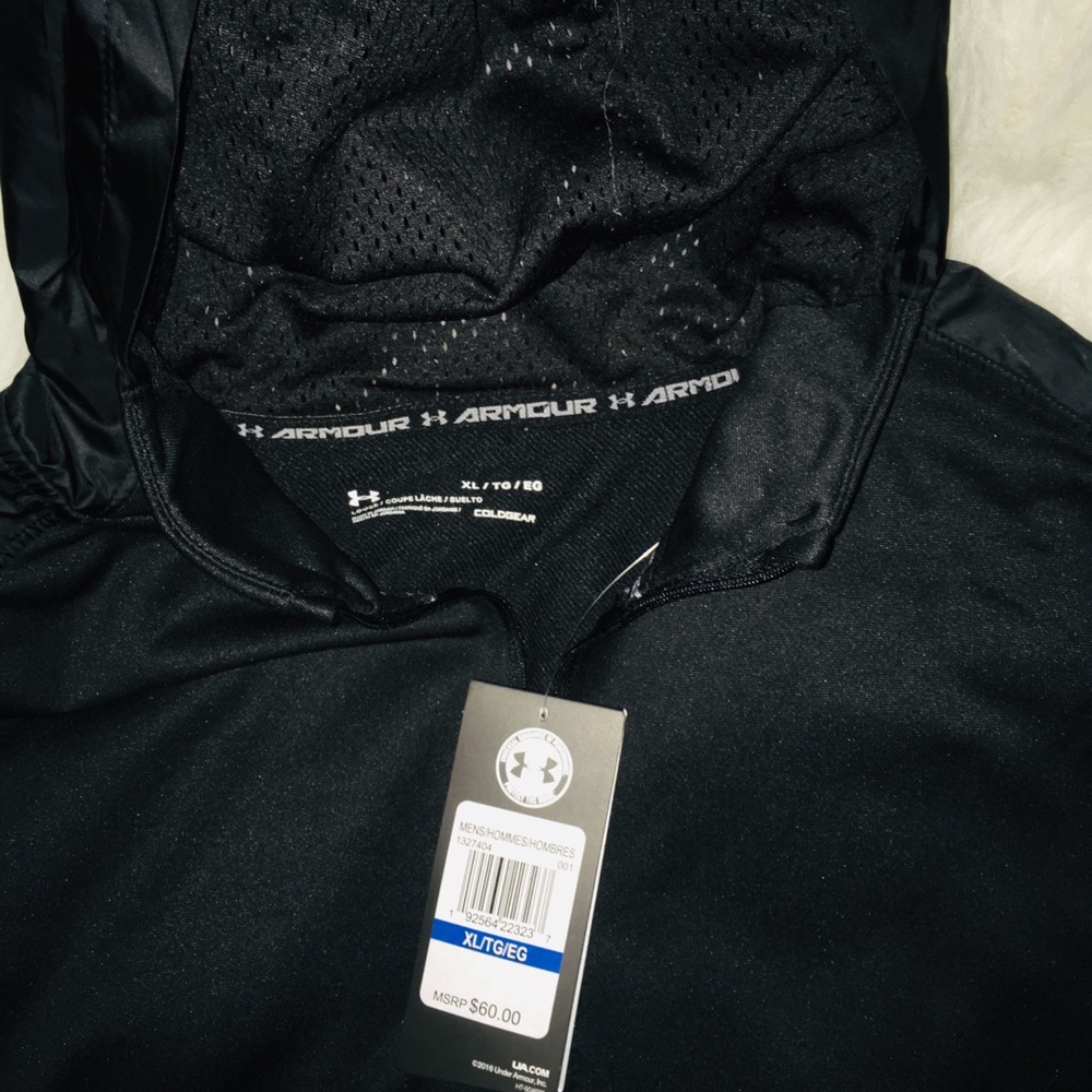 Under Armour Black Full Zip Hoodie Long Sleeve XXL - Picture 5 of 8